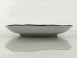 Japanese Porcelain Small Plate Kozara Vtg Sara Morning Glory Asagao Blue Y361
