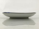 Japanese Porcelain Small Plate Kozara Vtg Sara Morning Glory Asagao Blue Y361