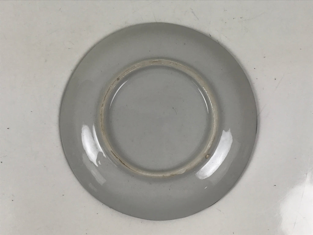 Japanese Porcelain Small Plate Kozara Vtg Sara Morning Glory Asagao Blue Y362