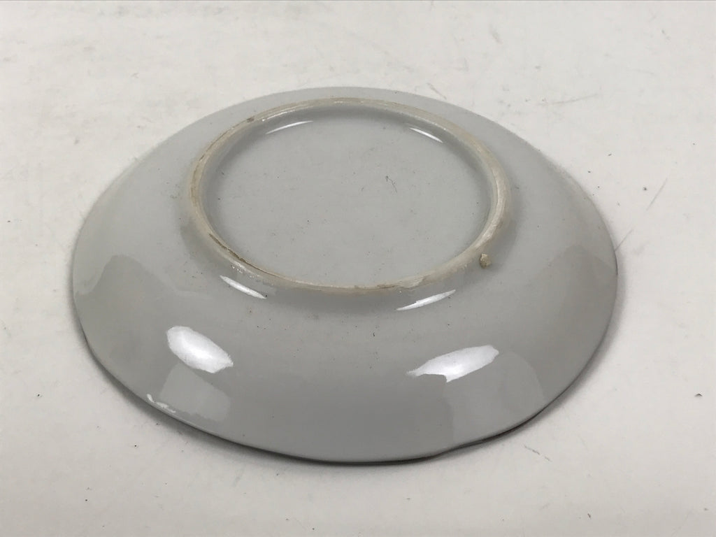 Japanese Porcelain Small Plate Kozara Vtg Sara Morning Glory Asagao Blue Y362
