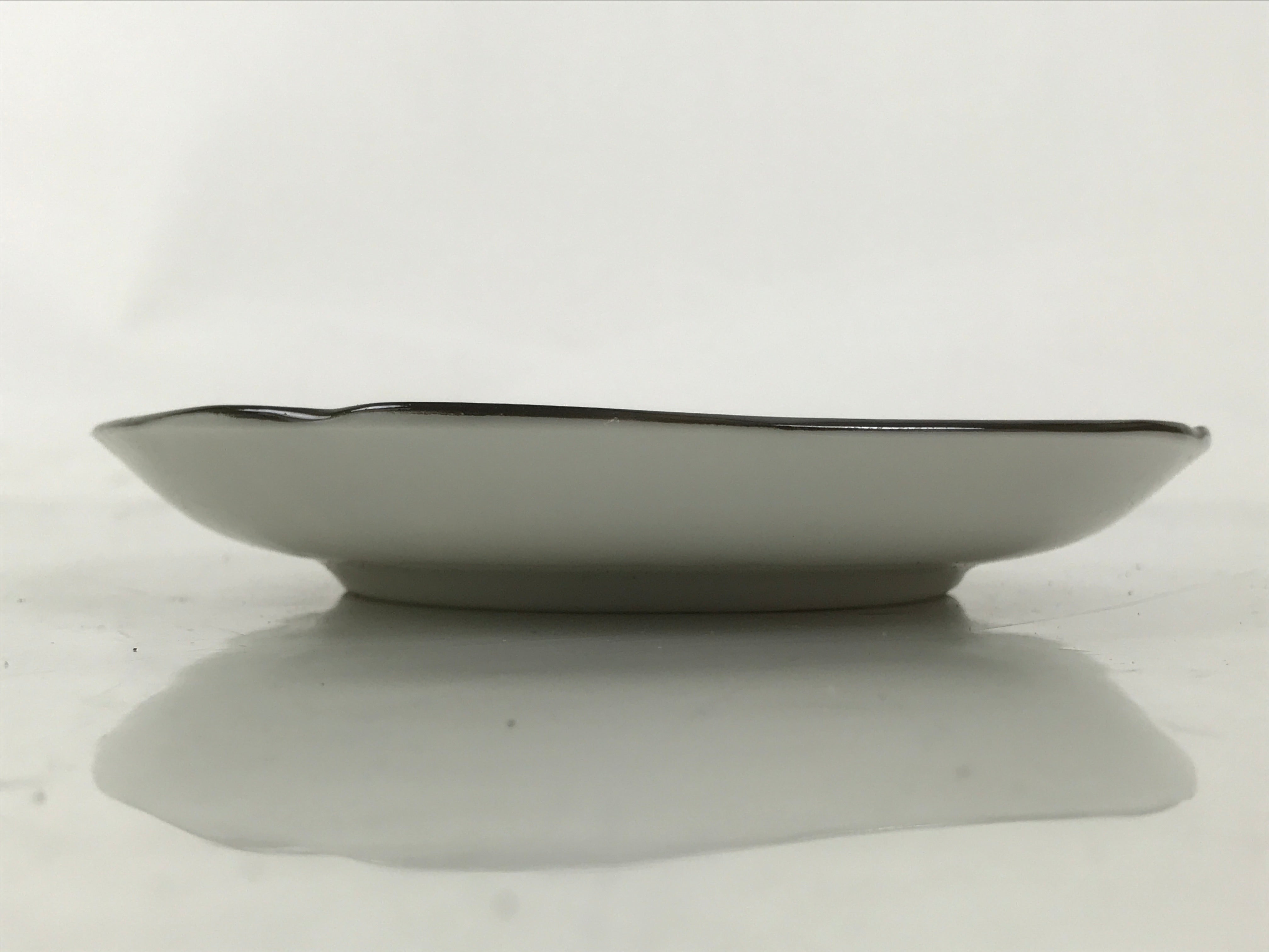 Japanese Porcelain Small Plate Kozara Vtg Sara Morning Glory Asagao Blue Y362