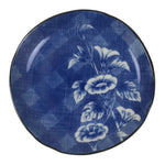 Japanese Porcelain Small Plate Kozara Vtg Sara Morning Glory Asagao Blue Y362