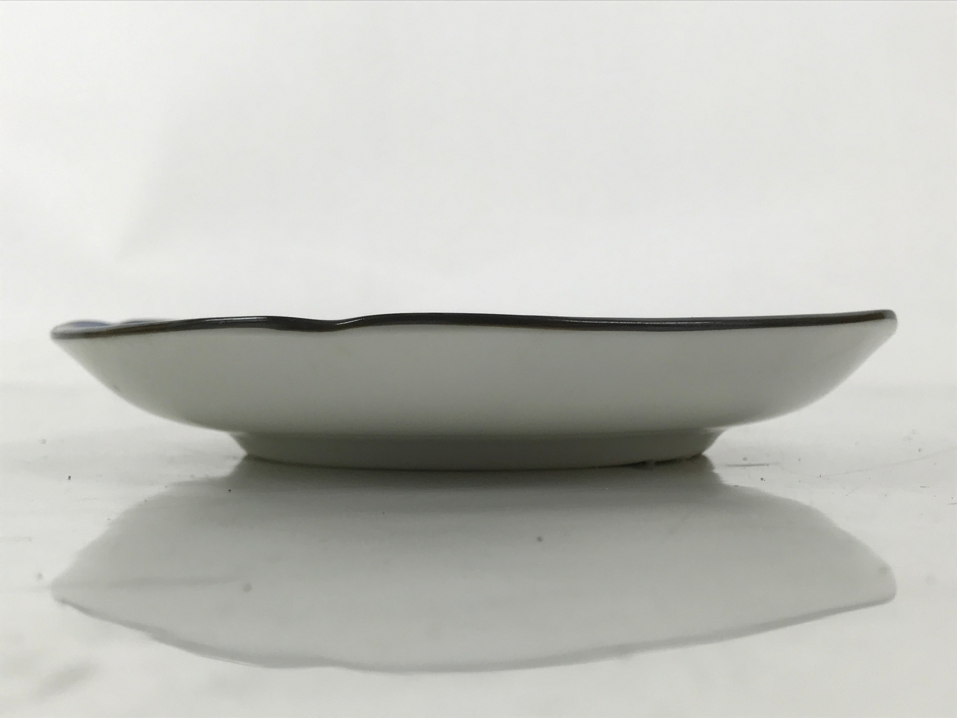 Japanese Porcelain Small Plate Kozara Vtg Sara Morning Glory Asagao Blue Y363