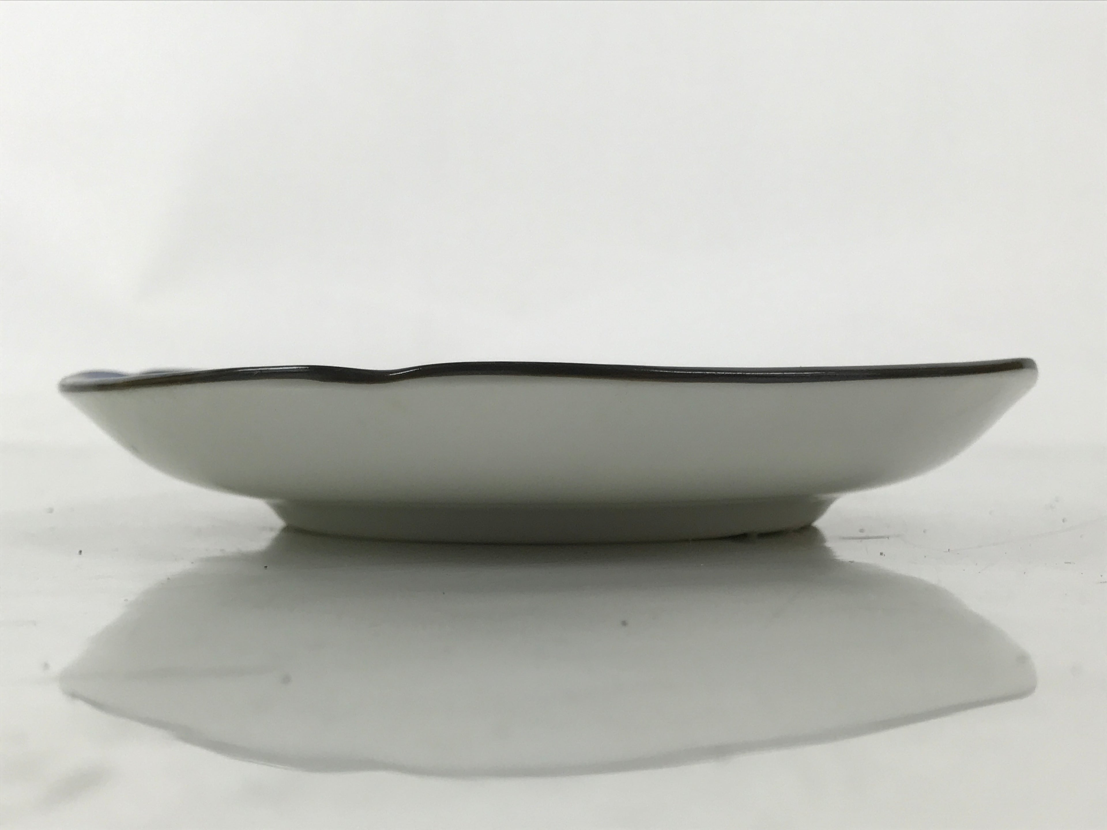 Japanese Porcelain Small Plate Kozara Vtg Sara Morning Glory Asagao Blue Y363