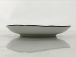 Japanese Porcelain Small Plate Kozara Vtg Sara Morning Glory Asagao Blue Y363