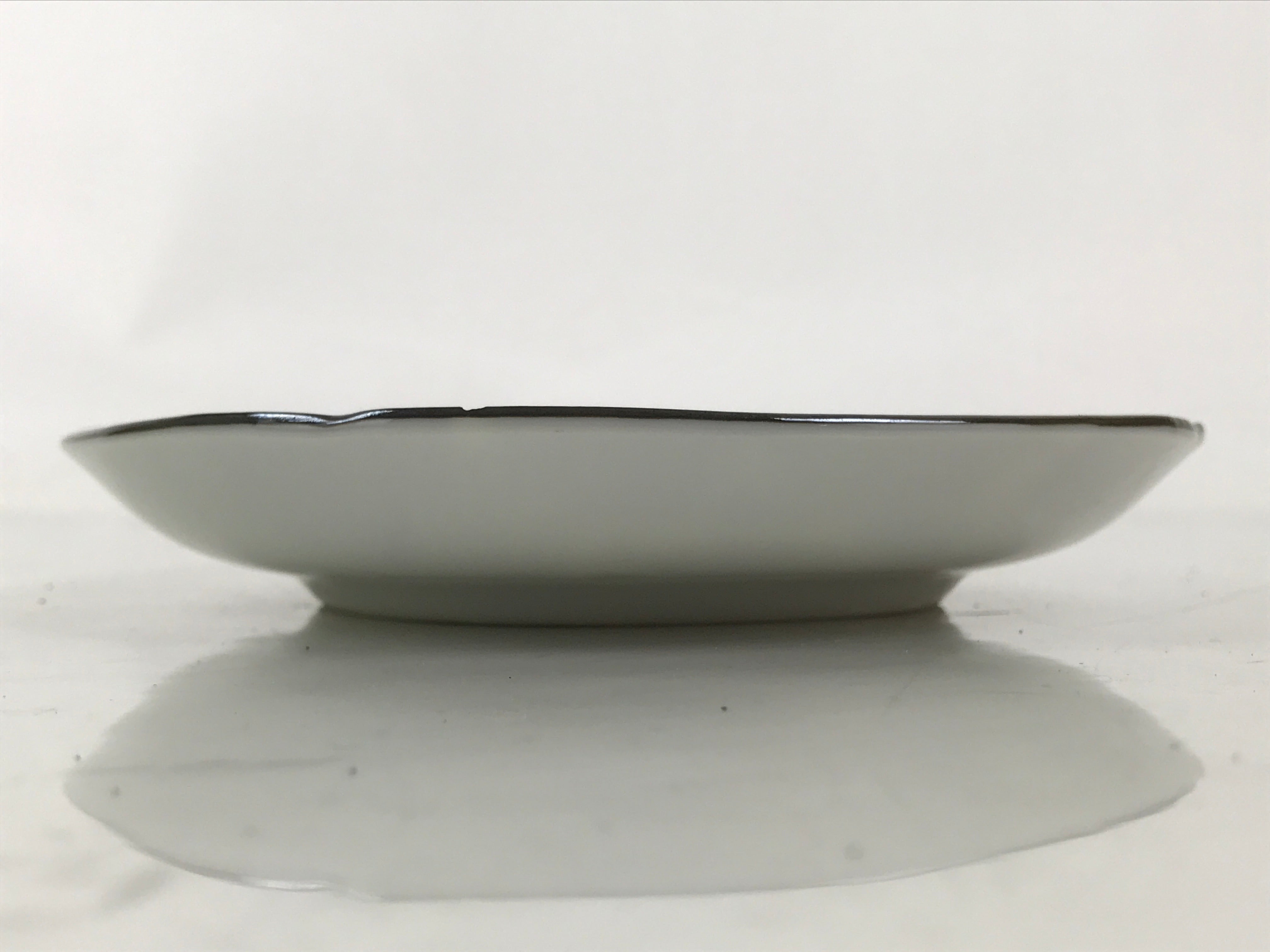 Japanese Porcelain Small Plate Kozara Vtg Sara Morning Glory Asagao Blue Y364