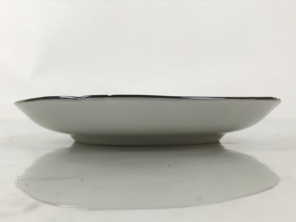 Japanese Porcelain Small Plate Kozara Vtg Sara Morning Glory Asagao Blue Y364
