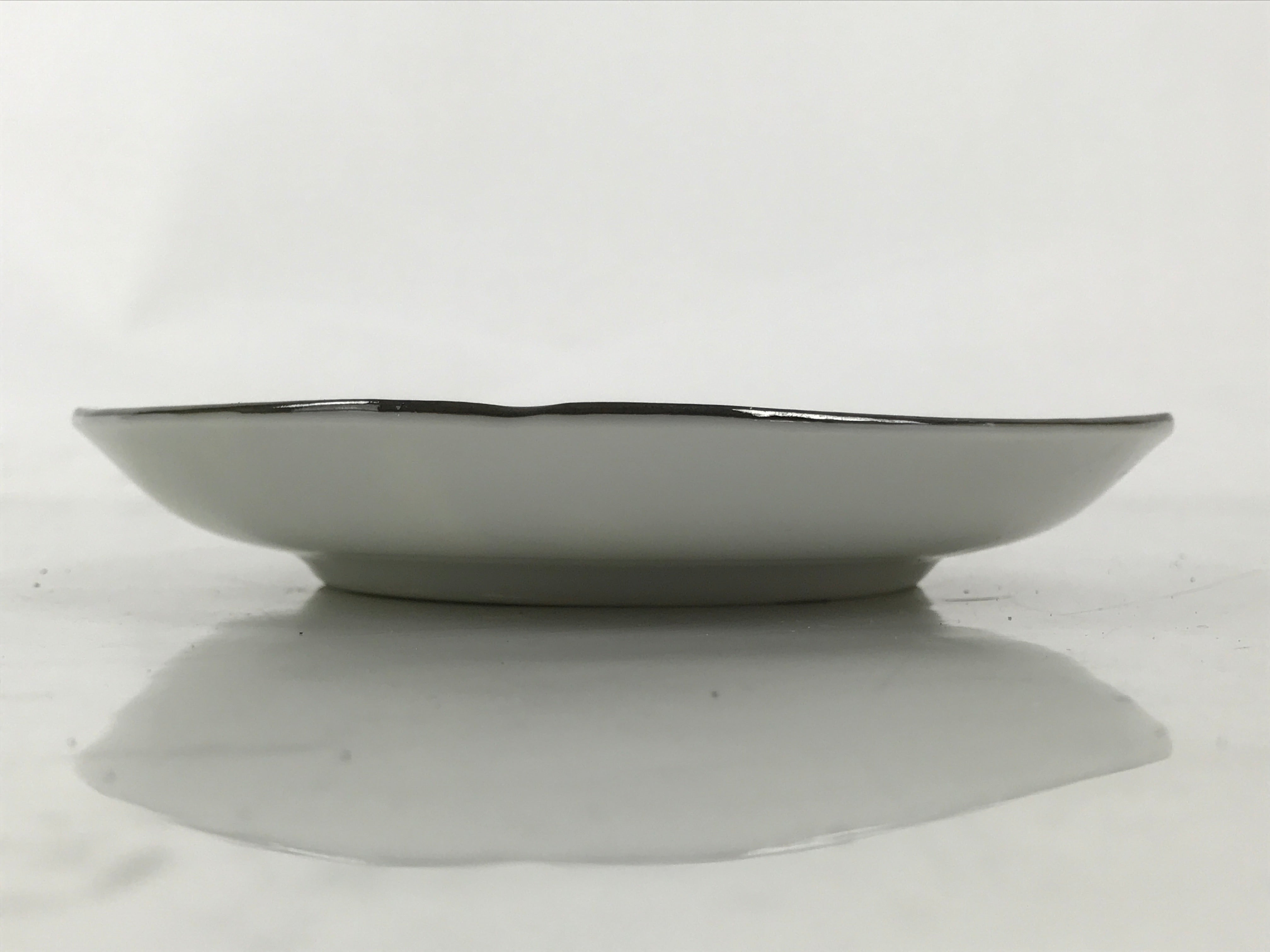 Japanese Porcelain Small Plate Kozara Vtg Sara Morning Glory Asagao Blue Y364