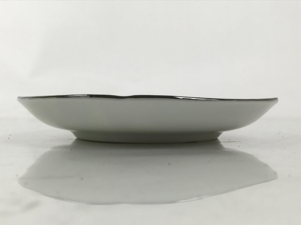 Japanese Porcelain Small Plate Kozara Vtg Sara Morning Glory Asagao Blue Y364