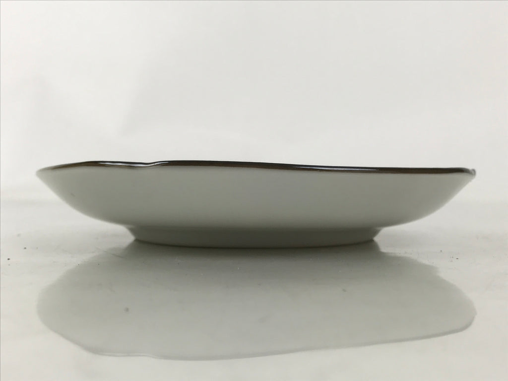 Japanese Porcelain Small Plate Kozara Vtg Sara Morning Glory Asagao Blue Y365