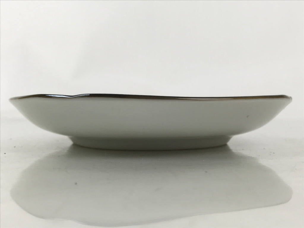 Japanese Porcelain Small Plate Kozara Vtg Sara Morning Glory Asagao Blue Y365