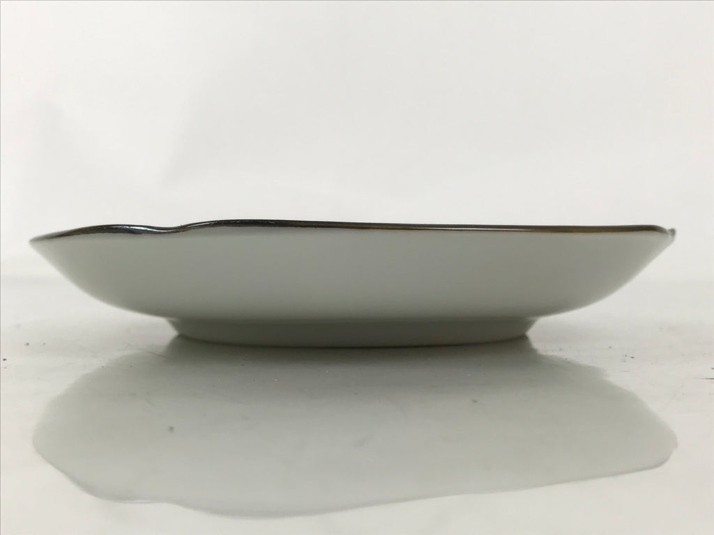 Japanese Porcelain Small Plate Kozara Vtg Sara Morning Glory Asagao Blue Y365