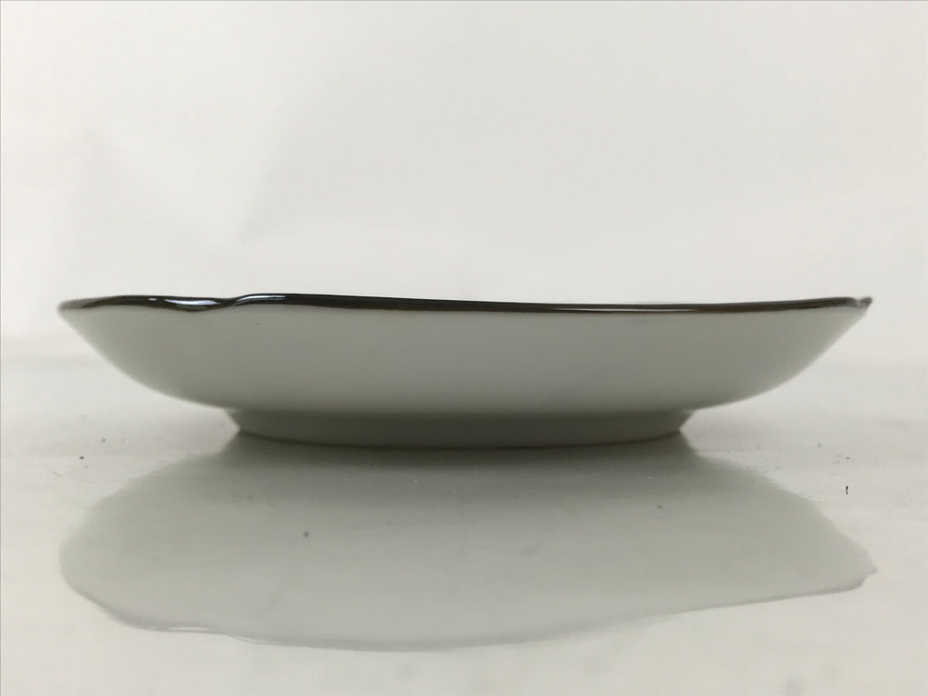 Japanese Porcelain Small Plate Kozara Vtg Sara Morning Glory Asagao Blue Y365
