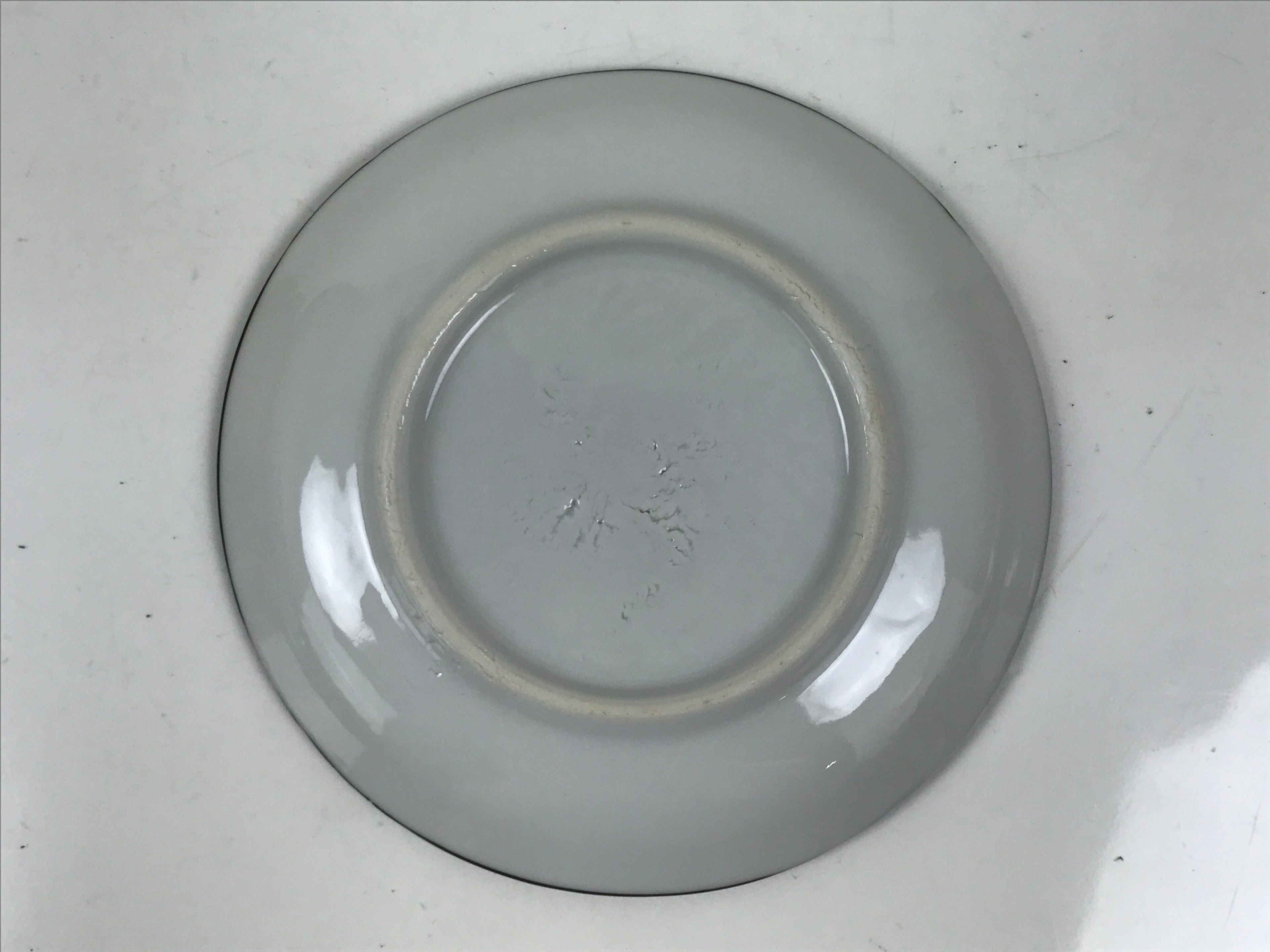 Japanese Porcelain Small Plate Kozara Vtg Sara Morning Glory Asagao Blue Y366