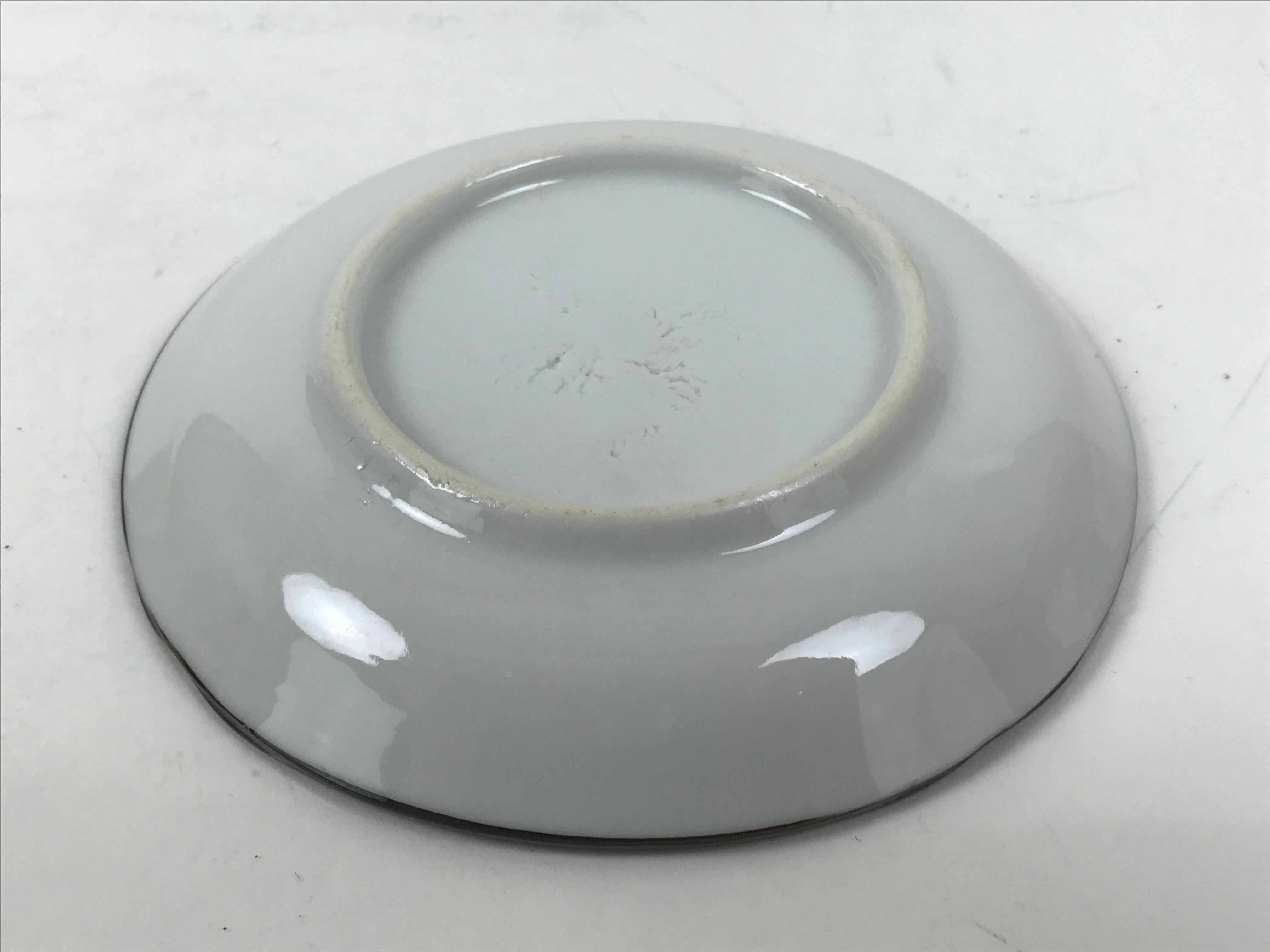 Japanese Porcelain Small Plate Kozara Vtg Sara Morning Glory Asagao Blue Y366