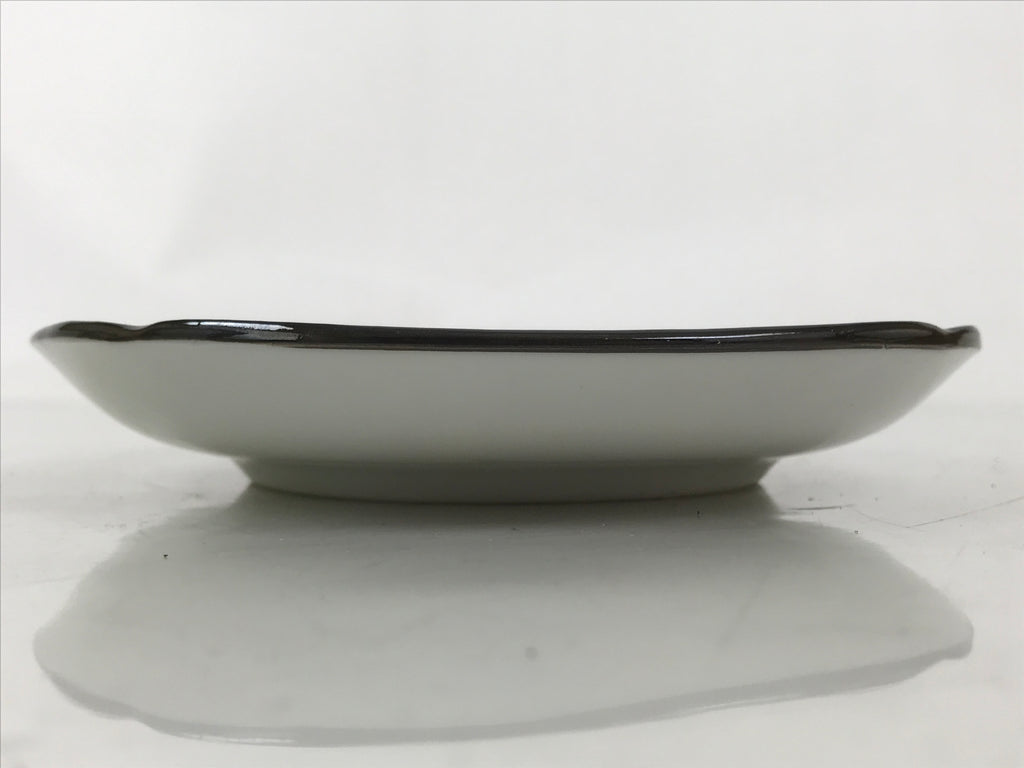 Japanese Porcelain Small Plate Kozara Vtg Sara Morning Glory Asagao Blue Y366
