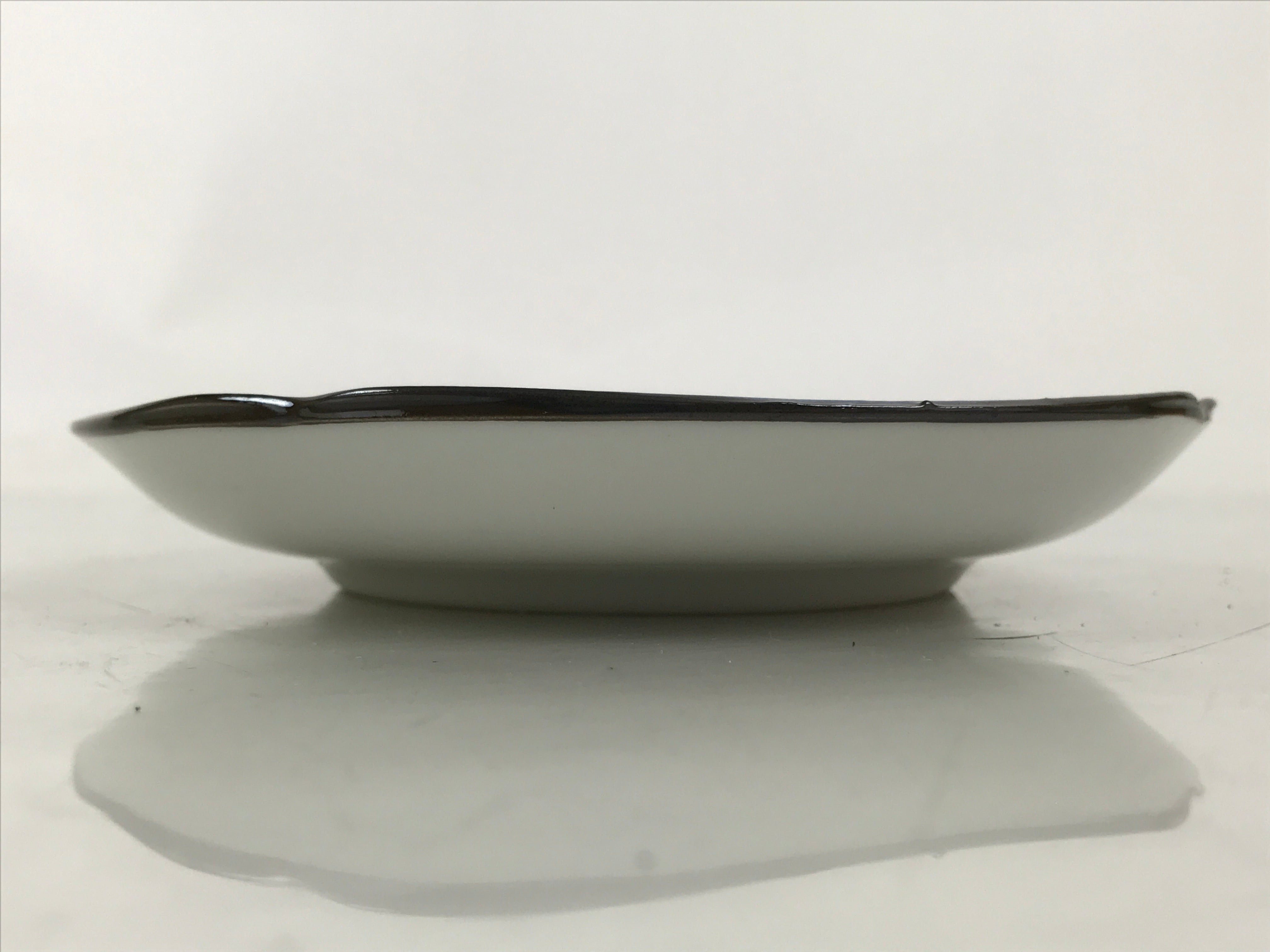 Japanese Porcelain Small Plate Kozara Vtg Sara Morning Glory Asagao Blue Y366