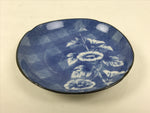 Japanese Porcelain Small Plate Kozara Vtg Sara Morning Glory Asagao Blue Y367