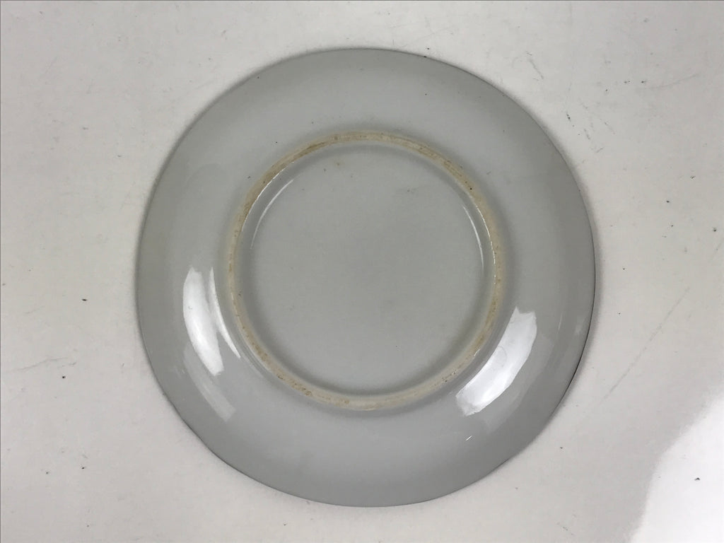 Japanese Porcelain Small Plate Kozara Vtg Sara Morning Glory Asagao Blue Y367