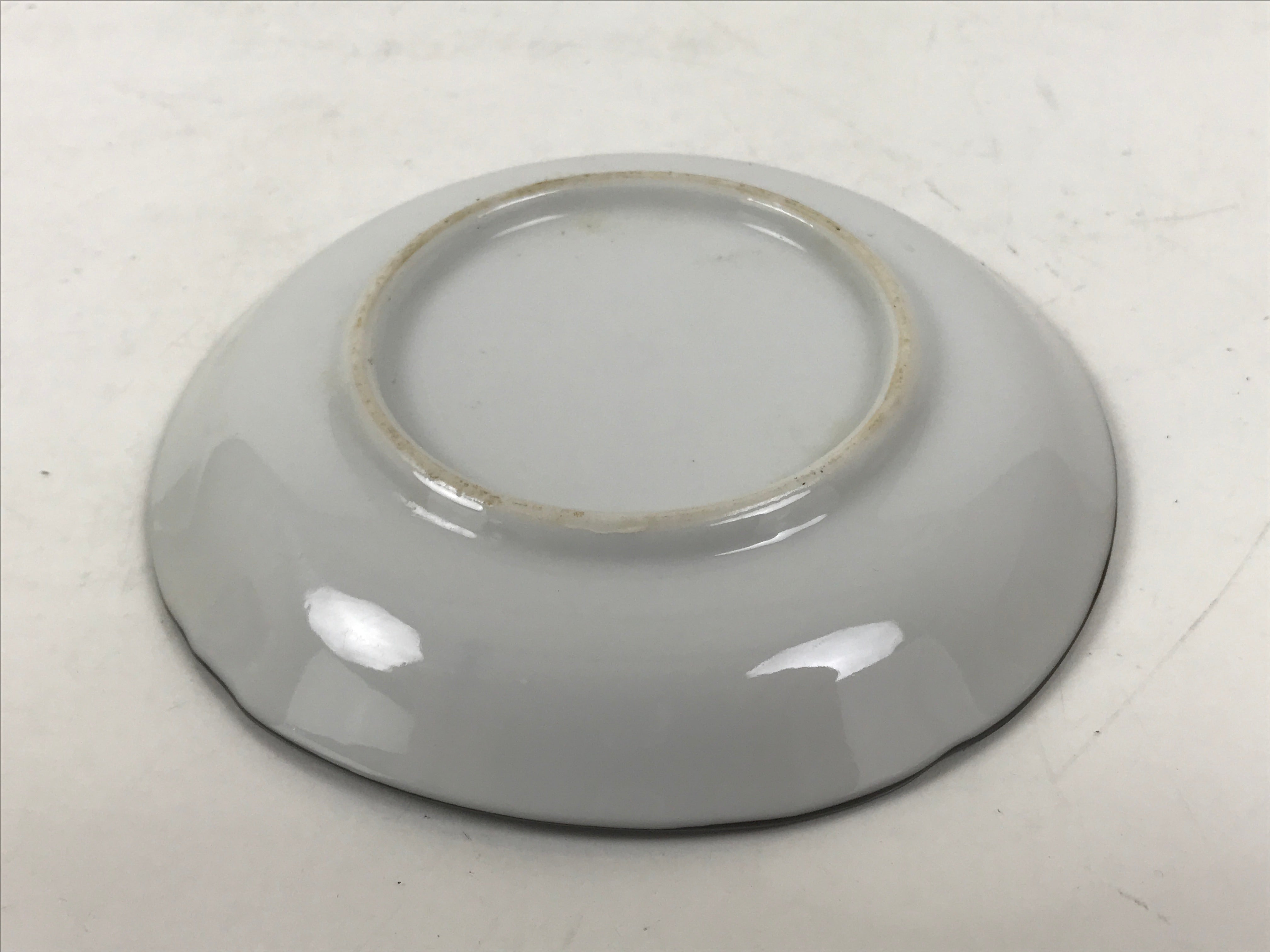 Japanese Porcelain Small Plate Kozara Vtg Sara Morning Glory Asagao Blue Y367