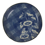 Japanese Porcelain Small Plate Kozara Vtg Sara Morning Glory Asagao Blue Y367