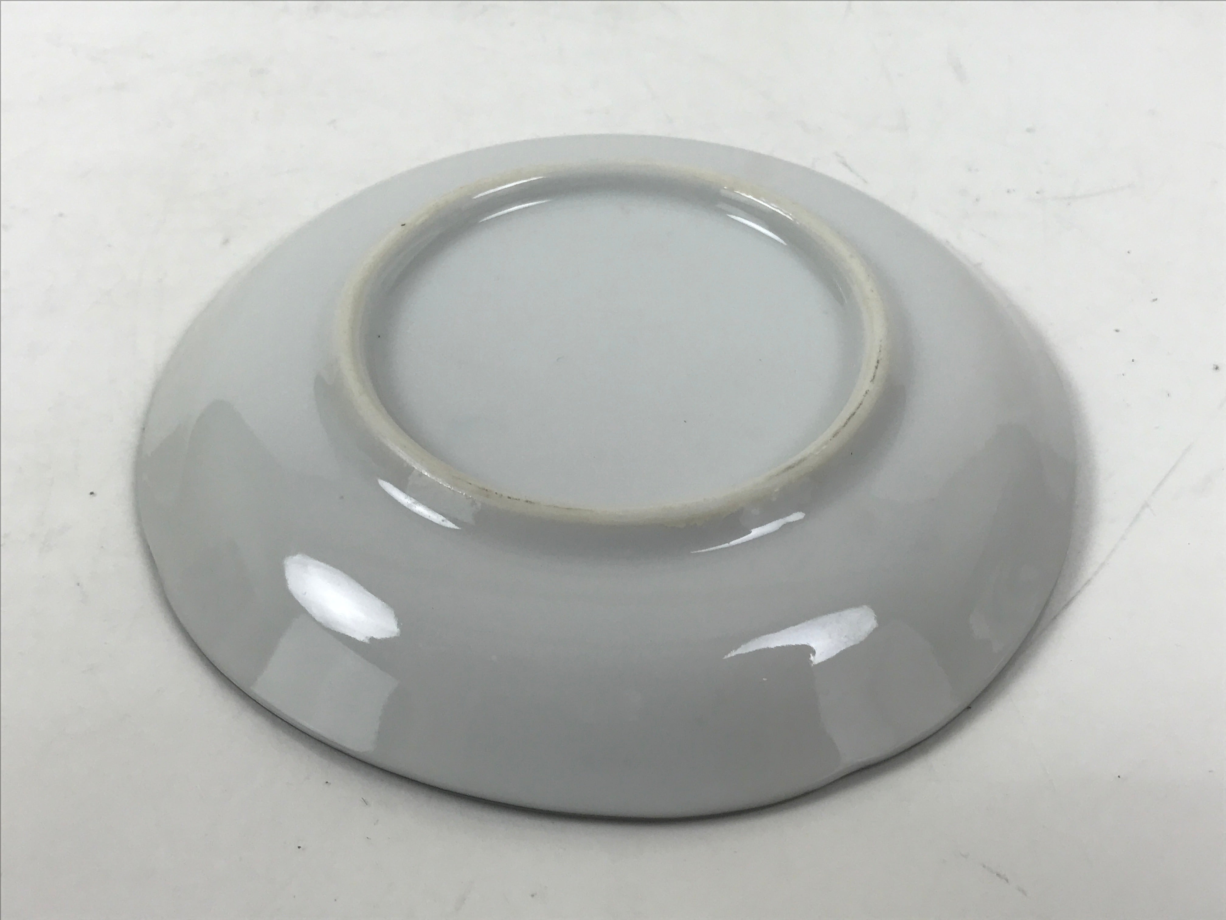 Japanese Porcelain Small Plate Kozara Vtg Sara Morning Glory Asagao Blue Y368