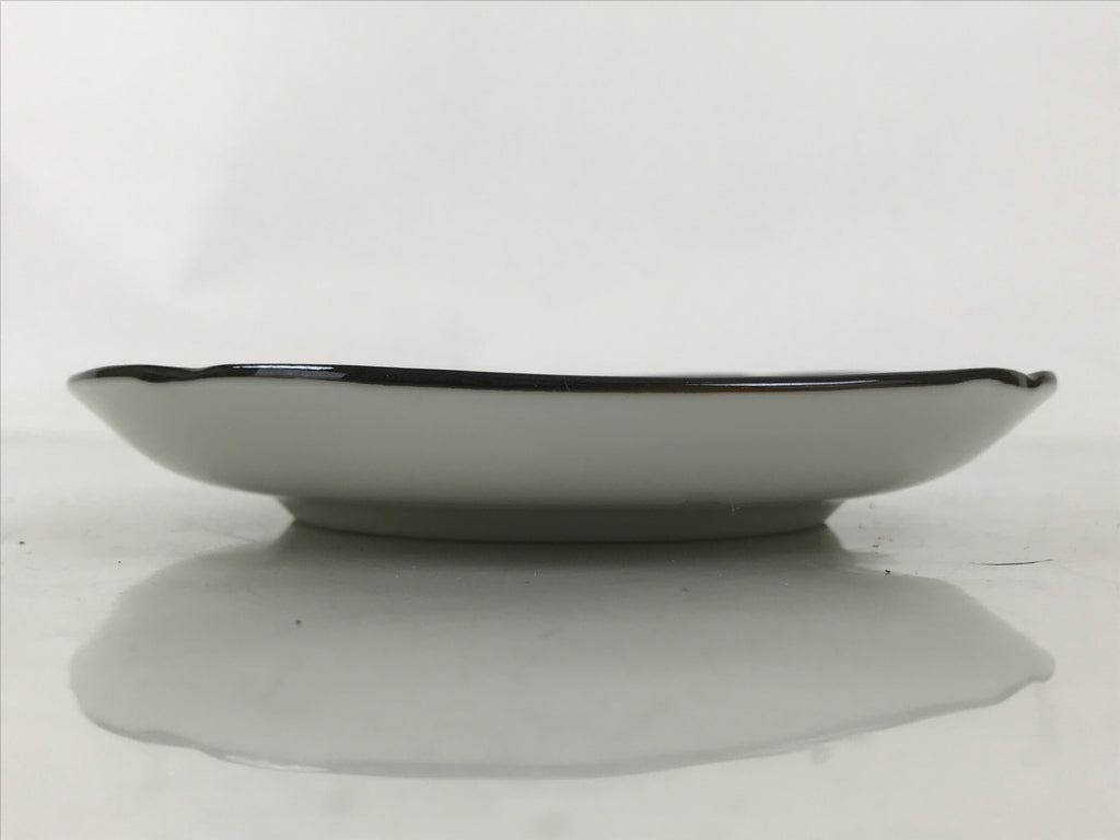 Japanese Porcelain Small Plate Kozara Vtg Sara Morning Glory Asagao Blue Y368
