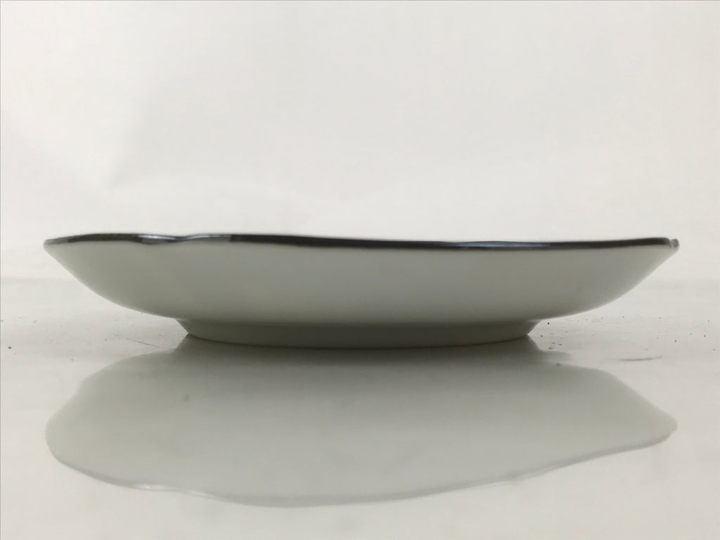 Japanese Porcelain Small Plate Kozara Vtg Sara Morning Glory Asagao Blue Y368