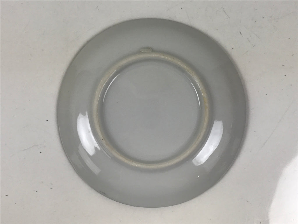 Japanese Porcelain Small Plate Kozara Vtg Sara Morning Glory Asagao Blue Y370
