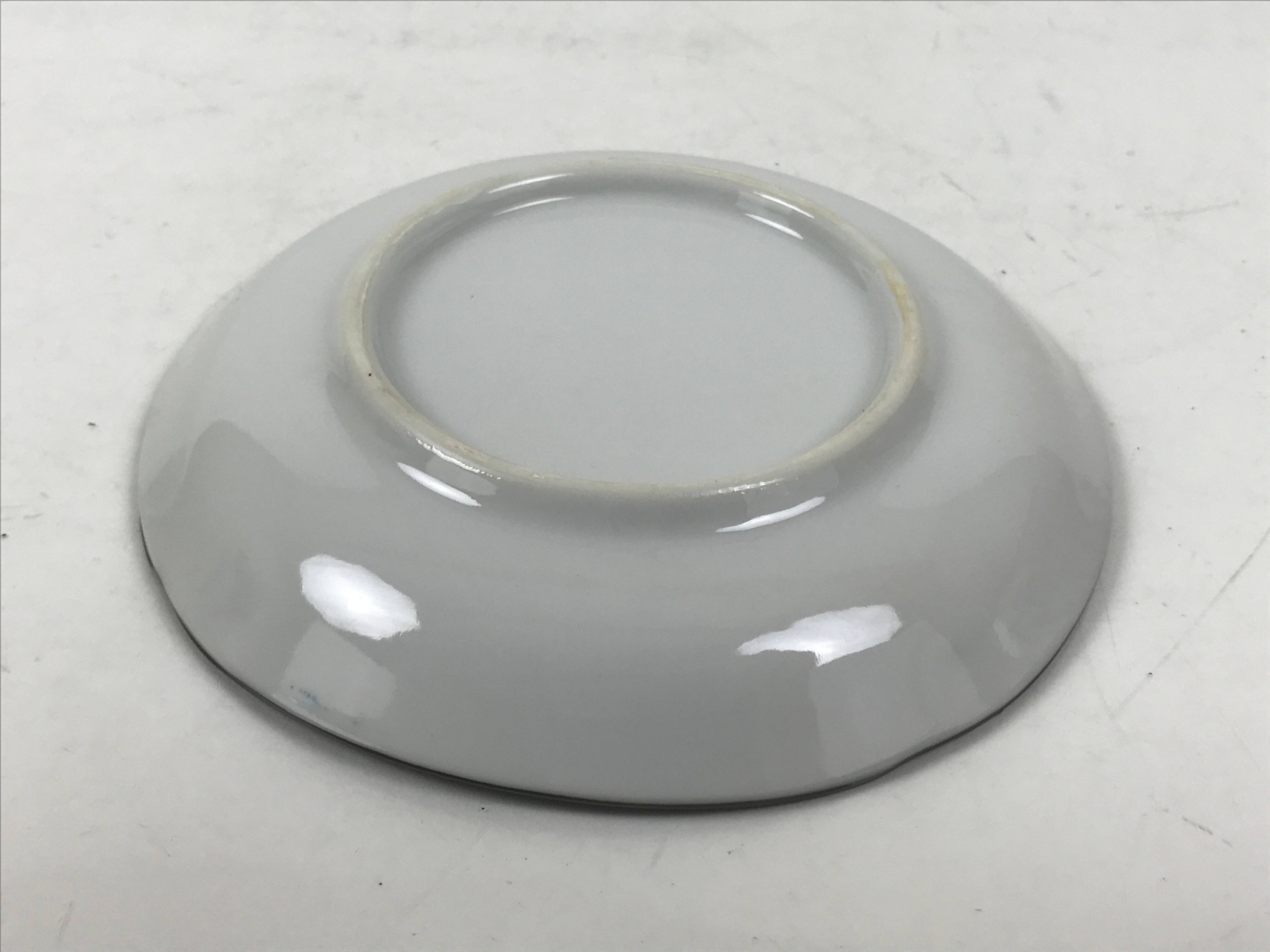 Japanese Porcelain Small Plate Kozara Vtg Sara Morning Glory Asagao Blue Y370