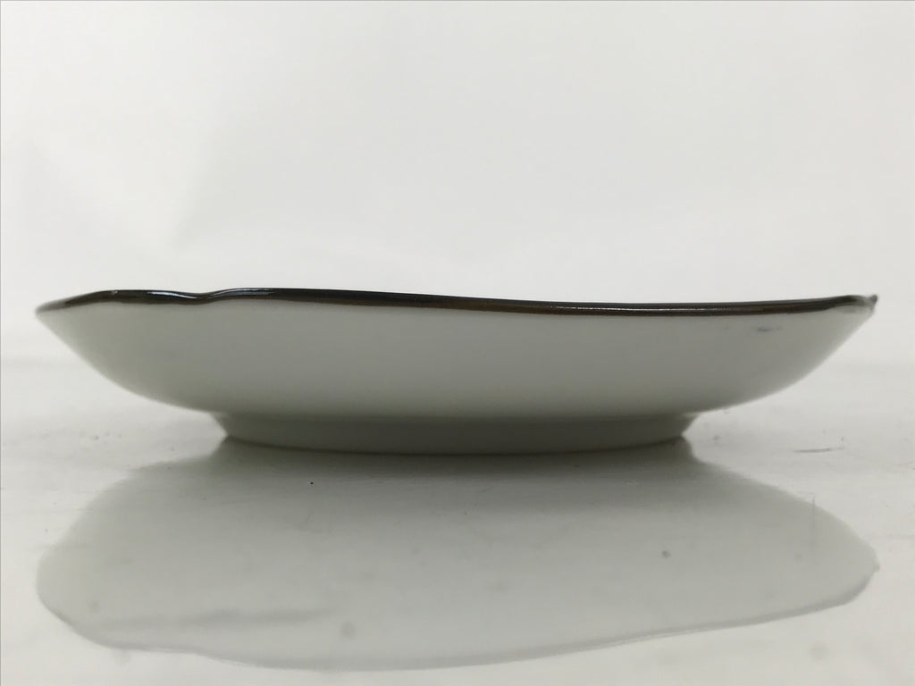 Japanese Porcelain Small Plate Kozara Vtg Sara Morning Glory Asagao Blue Y370