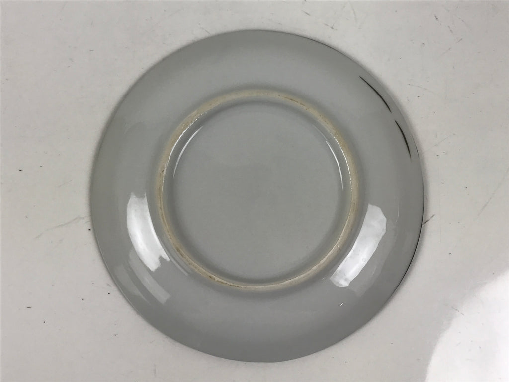 Japanese Porcelain Small Plate Kozara Vtg Sara Morning Glory Asagao Blue Y371