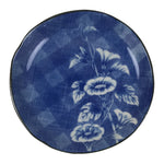 Japanese Porcelain Small Plate Kozara Vtg Sara Morning Glory Asagao Blue Y371