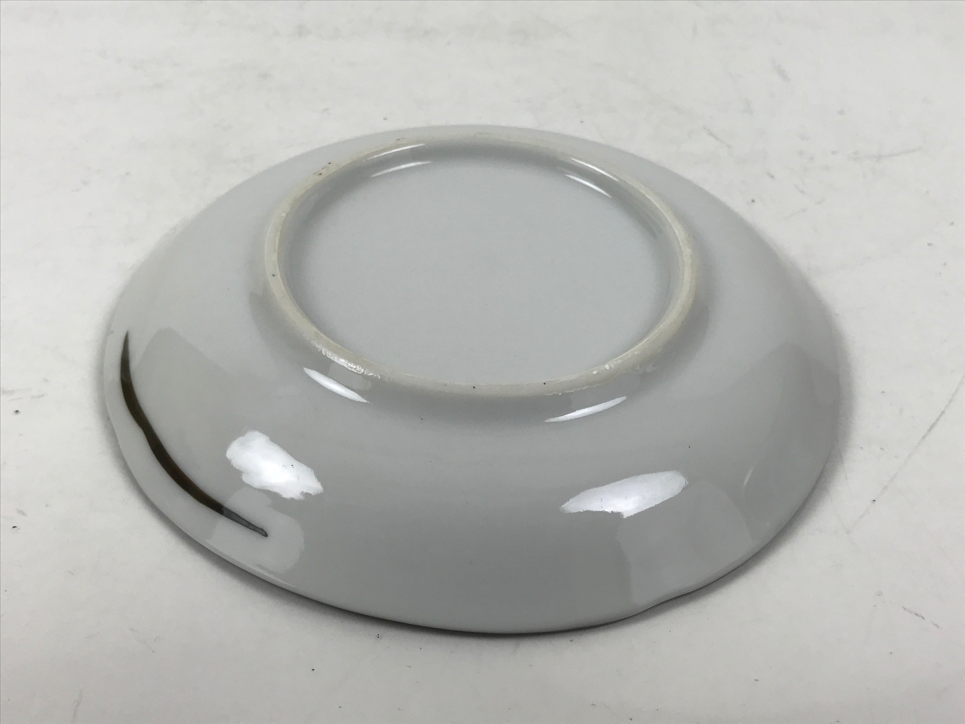 Japanese Porcelain Small Plate Kozara Vtg Sara Morning Glory Asagao Blue Y372