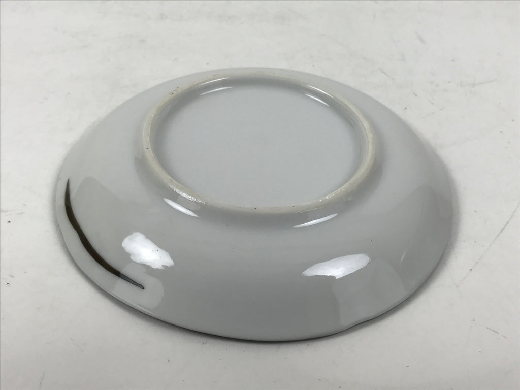 Japanese Porcelain Small Plate Kozara Vtg Sara Morning Glory Asagao Blue Y372