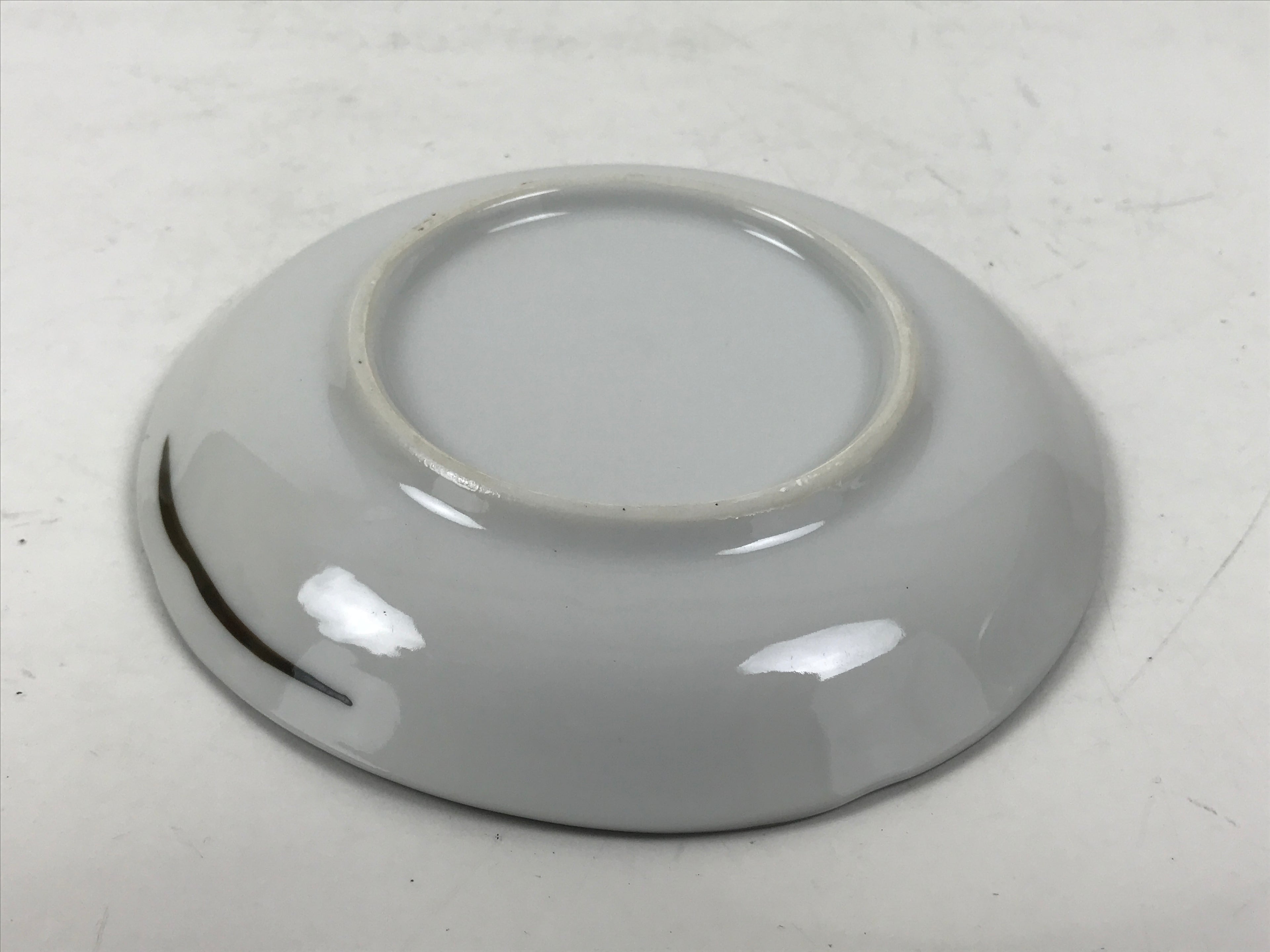 Japanese Porcelain Small Plate Kozara Vtg Sara Morning Glory Asagao Blue Y372