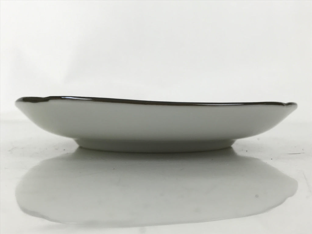 Japanese Porcelain Small Plate Kozara Vtg Sara Morning Glory Asagao Blue Y372