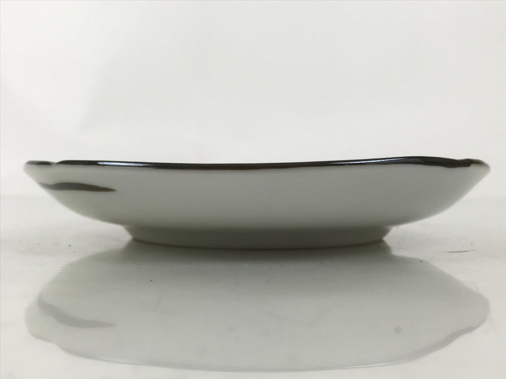 Japanese Porcelain Small Plate Kozara Vtg Sara Morning Glory Asagao Blue Y372