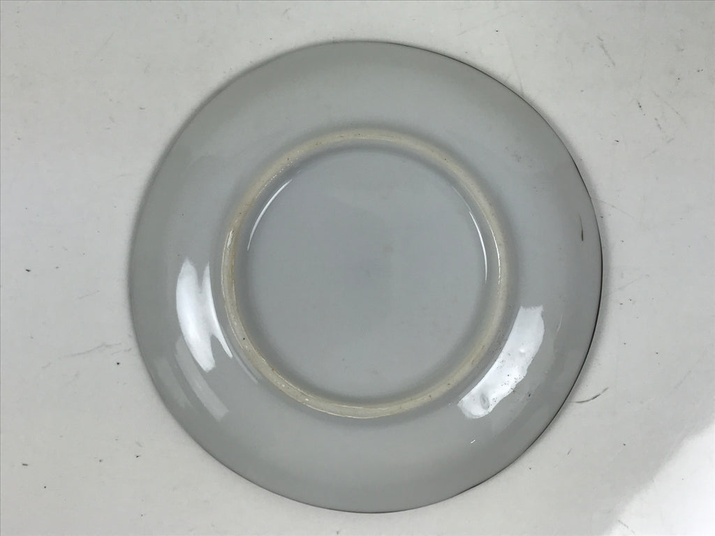 Japanese Porcelain Small Plate Kozara Vtg Sara Morning Glory Asagao Blue Y373