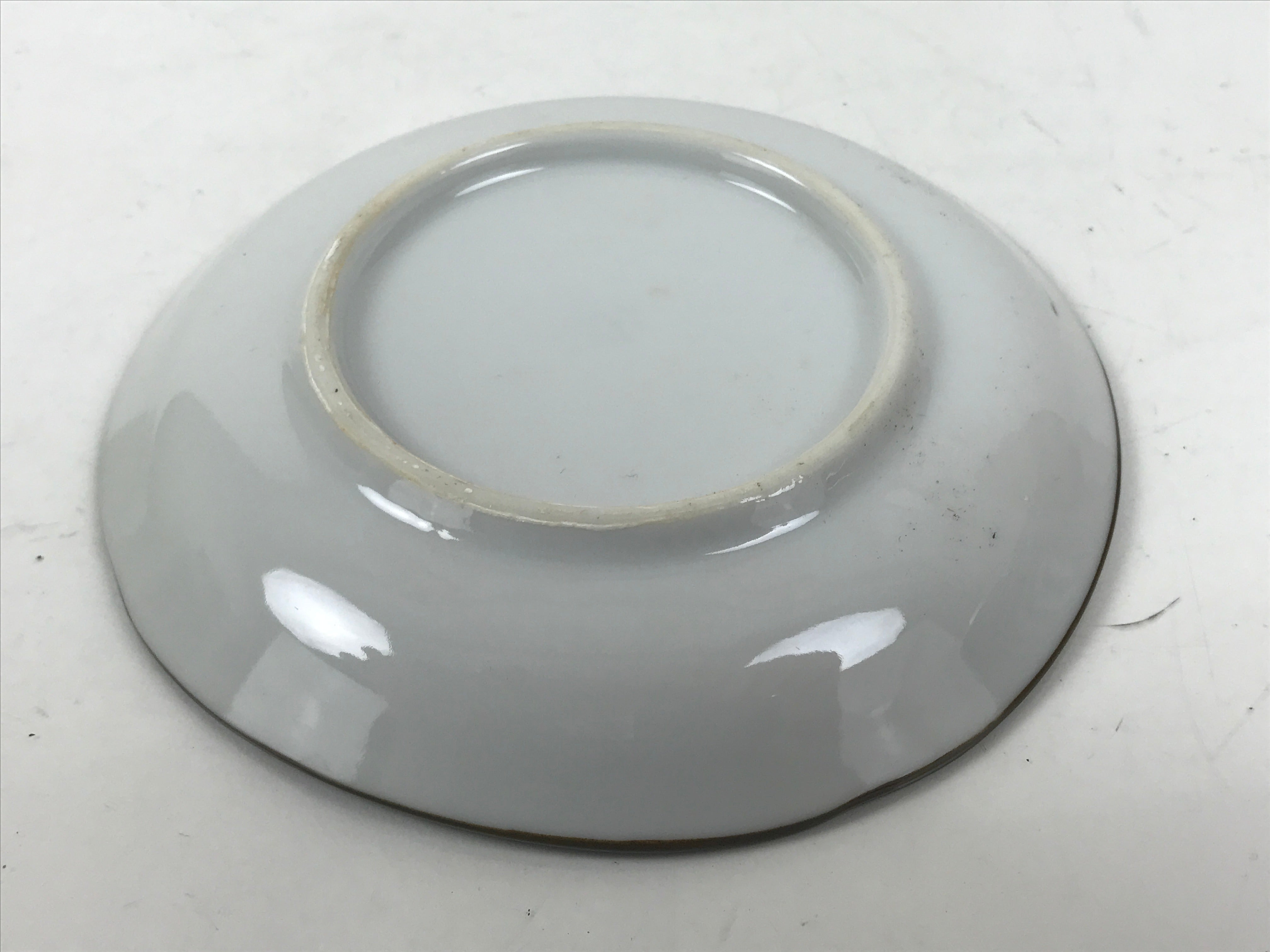 Japanese Porcelain Small Plate Kozara Vtg Sara Morning Glory Asagao Blue Y373