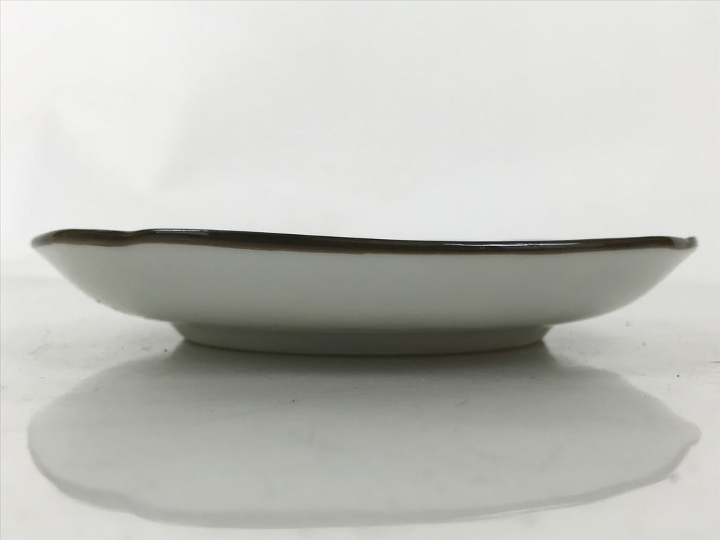 Japanese Porcelain Small Plate Kozara Vtg Sara Morning Glory Asagao Blue Y373