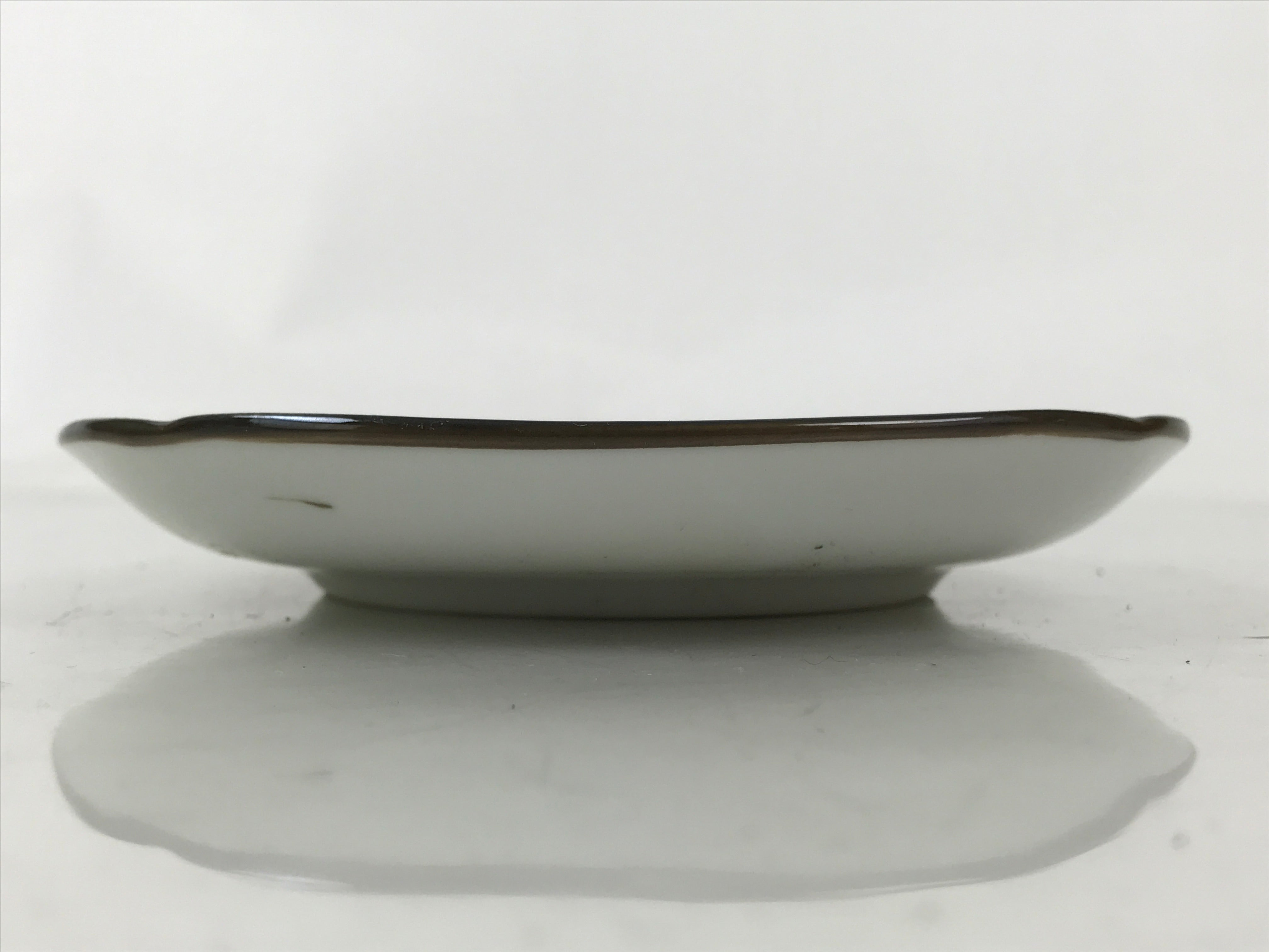 Japanese Porcelain Small Plate Kozara Vtg Sara Morning Glory Asagao Blue Y373