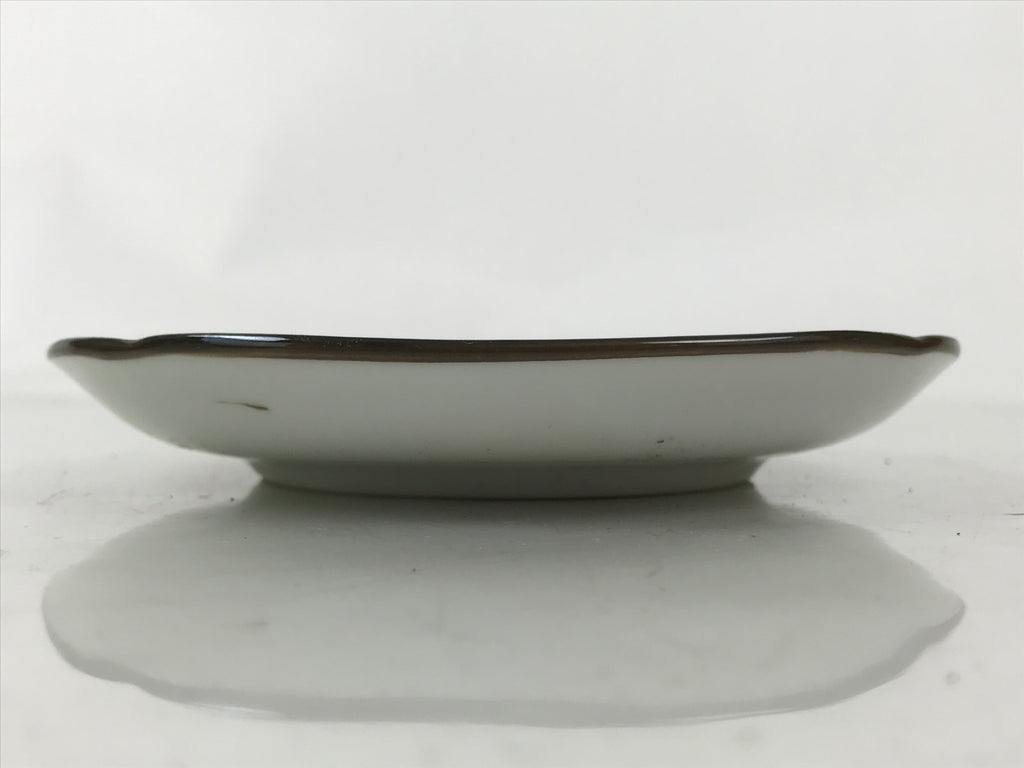 Japanese Porcelain Small Plate Kozara Vtg Sara Morning Glory Asagao Blue Y373