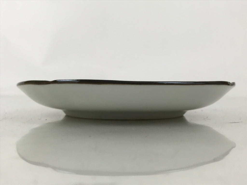 Japanese Porcelain Small Plate Kozara Vtg Sara Morning Glory Asagao Blue Y373