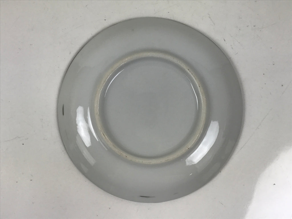 Japanese Porcelain Small Plate Kozara Vtg Sara Morning Glory Asagao Blue Y374
