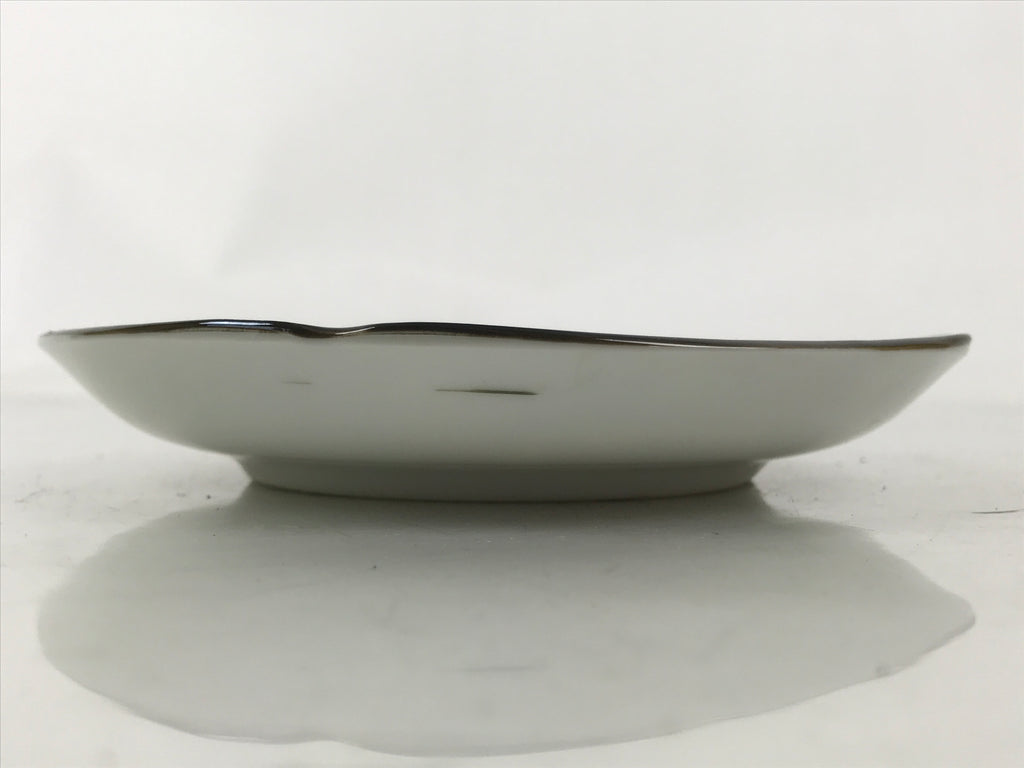 Japanese Porcelain Small Plate Kozara Vtg Sara Morning Glory Asagao Blue Y374