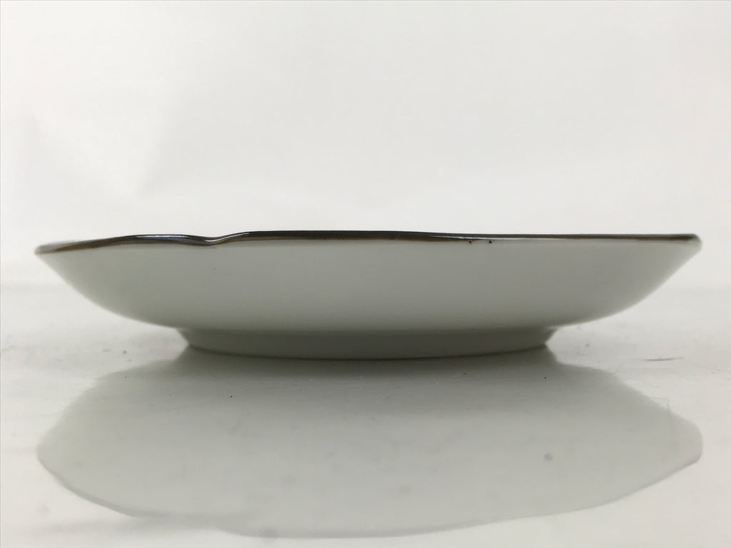 Japanese Porcelain Small Plate Kozara Vtg Sara Morning Glory Asagao Blue Y374