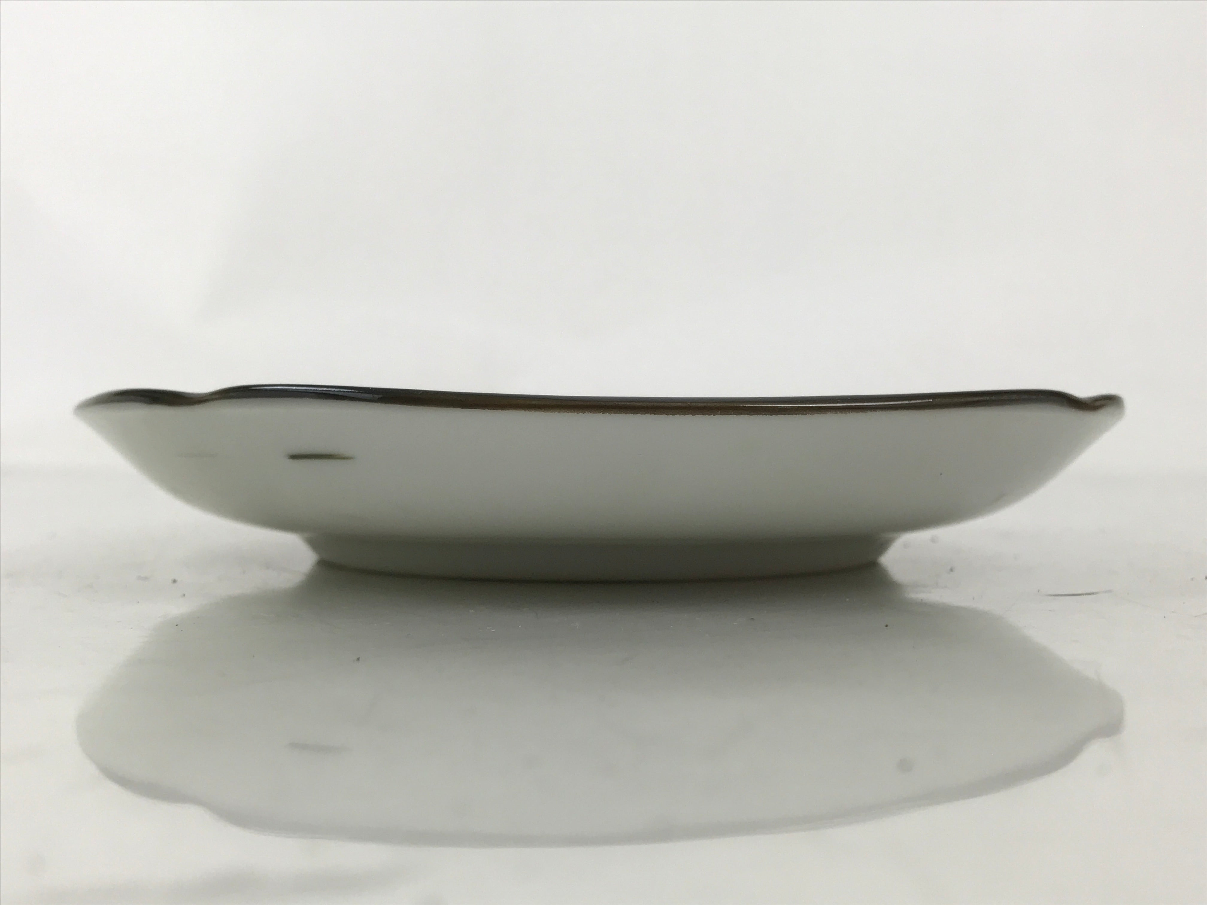 Japanese Porcelain Small Plate Kozara Vtg Sara Morning Glory Asagao Blue Y374