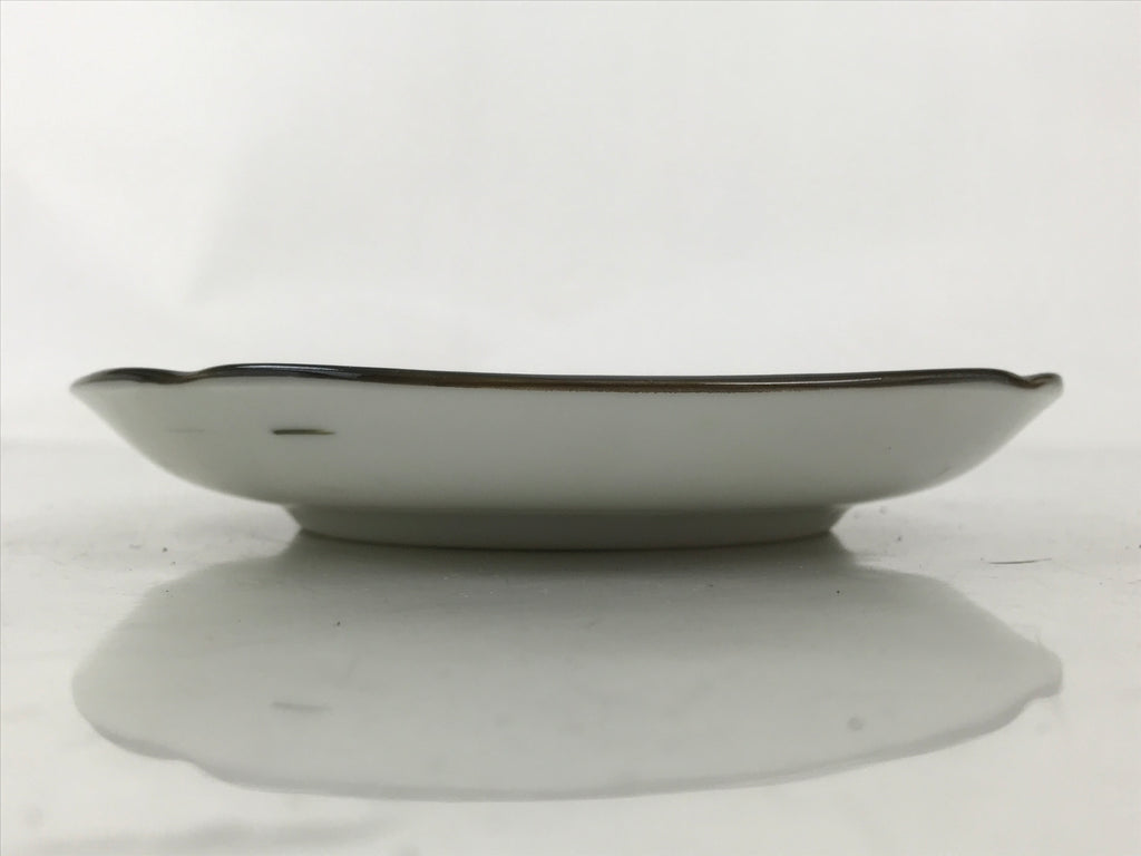 Japanese Porcelain Small Plate Kozara Vtg Sara Morning Glory Asagao Blue Y374