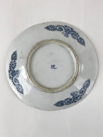 Japanese Porcelain Small Plate Kozara Vtg Sometsuke Peony Botan Blue White PY649